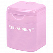 Точилка "PASTEL", с контейнером, корпус ассорти, BRAUBERG, 273255