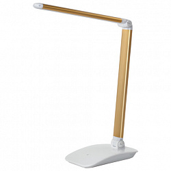 Настольная лампа / светильник SONNEN PH-3607, на подставке, LED, 9 Вт, металлический корпус, золотистый, 236685