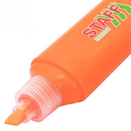 Набор текстовыделителей 4 НЕОНОВЫХ ЦВЕТА, STAFF "EVERYDAY HL-720", линия 1-5 мм, скошенный наконечник, 152555