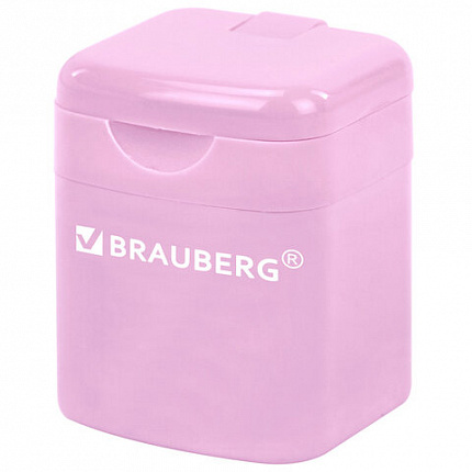 Точилка "PASTEL", с контейнером, корпус ассорти, BRAUBERG, 273255