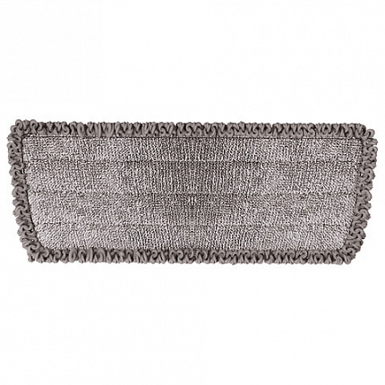 Насадки МОП для швабры липучка, КОМПЛЕКТ 2 шт., микрофибра, объемный ворс+кант, 41х14 см, LAIMA, 609144