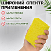 Губки для посуды 95х65х20 мм, ЦЕЛЛЮЛОЗНЫЕ, КОМПЛЕКТ 2 штуки, желтые, LAIMA, 700255