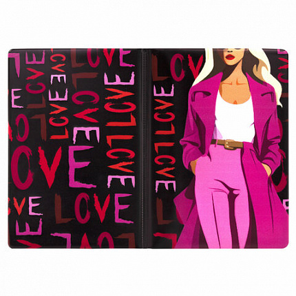 Обложка для паспорта "Cool Mix 2", 10 дизайнов ассорти, цветной принт, ПВХ, STAFF, 238859