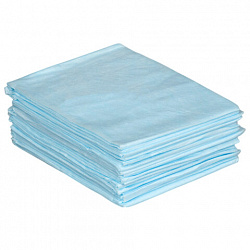 Простыня голубая нестерильная 80х200 см, КОМПЛЕКТ 20 шт., СМС 14 г/м2, ЧИСТОВЬЕ, 02-904