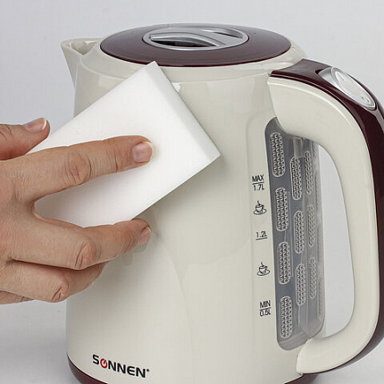 Губка-ластик МЕЛАМИНОВАЯ для удаления пятен, для чистки кухни, уборки, обуви, 10,5х6х2,5 см, КОМПЛЕКТ 2 шт., колорбокс, BRAUBERG, 606892