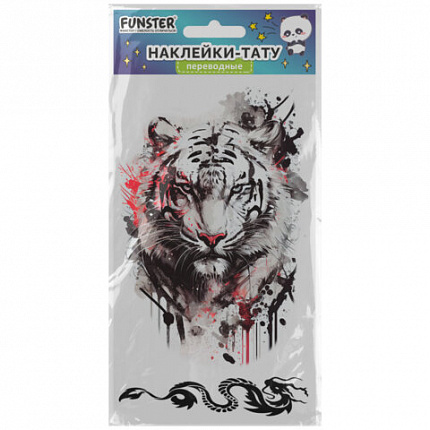Наклейки-тату переводные "Разные", 20,5х10 см, ассорти 12 видов, FUNSTER (ФАНСТЕР), 666102