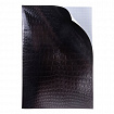 Тетрадь бумвинил А4 96 л., скоба, офсет №1, клетка, ЧЕРНАЯ, "Metallic", тиснение CROCO, HATBER, 072787, 96Т4бвВ3