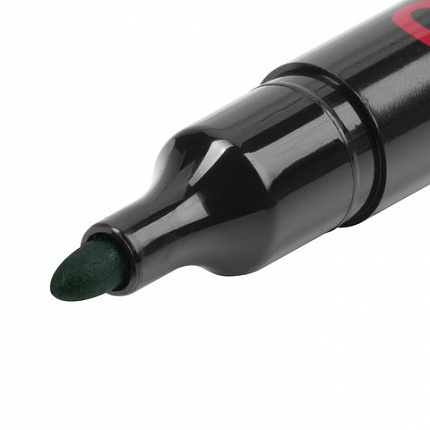 Маркер перманентный ОФИСМАГ, ЗЕЛЕНЫЙ, круглый наконечник, 3 мм, с клипом, 151200