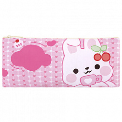 Пенал-конверт ПИФАГОР, 1 отделение, ПВХ, "Пушистики", АССОРТИ, 22x10 см, 273824