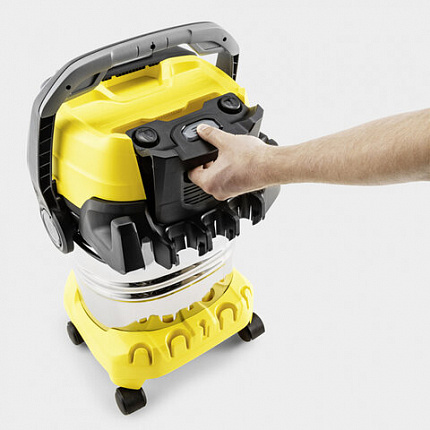Пылесос хозяйственный KARCHER WD 6 PS, мусоросборник 30л, мощность 1300Вт, желтый, 1., 1.628-360.0