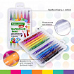Фломастеры двусторонние с кистью 12 цветов (кисть/классический), СУПЕРКЕЙС, BRAUBERG KIDS, 152188