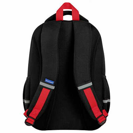 Рюкзак BRAUBERG MOTION, 2 отделения, 3 кармана, "Calm capy", СВЕТЯЩИЙСЯ, 41х28х17 см, 272032