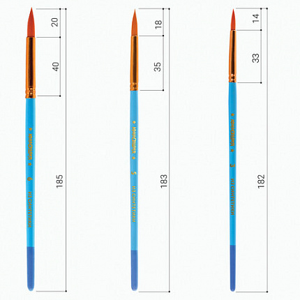 Кисти ЮНЛАНДИЯ "ЮНЫЙ ВОЛШЕБНИК", набор 10 шт. (ПОНИ - 4 шт.; СИНТЕТИКА - 4 шт.; ЩЕТИНА - 2 шт., круглые, плоские), блистер, 200896