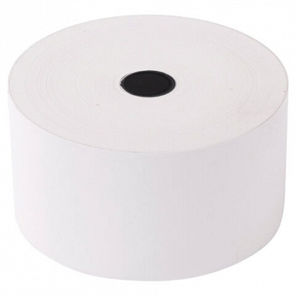 Чековая лента ТЕРМОБУМАГА 80 мм (диаметр 150 мм, длина 270 м, втулка 26 мм), слой наружу, 117525