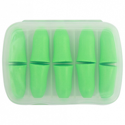 Беруши одноразовые пенополиуретановые без шнурка, КОМПЛЕКТ 5 пар в контейнере, SNR 43 дБ, RABBITEX (РАББИТЕКС), 671319