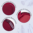 Пенал-косметичка BRAUBERG, 1 отделение, органайзер, полиэстер, 22x11,5x6 см, винный, 270845