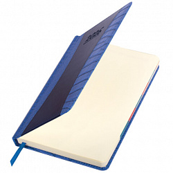 Ежедневник датированный 2026 А5 148х218 мм, GALANT "CombiContract", под кожу, темно-синий, 117486