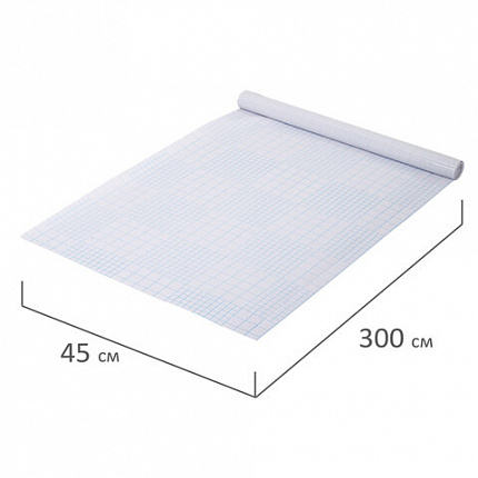 Пленка самоклеящаяся для учебников и книг глянцевая, рулон 45х300 см, ПИФАГОР, 272974