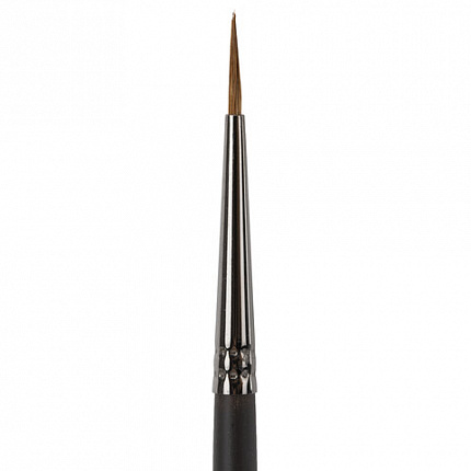 Кисть художественная проф. BRAUBERG ART CLASSIC, колонок, круглая, № 1, длинная ручка, 200922