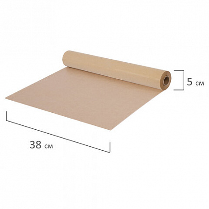 Бумага для выпечки силиконизированная, пергамент 38 х 50, цвет коричневый, WBZ (ВБЗ), 609589