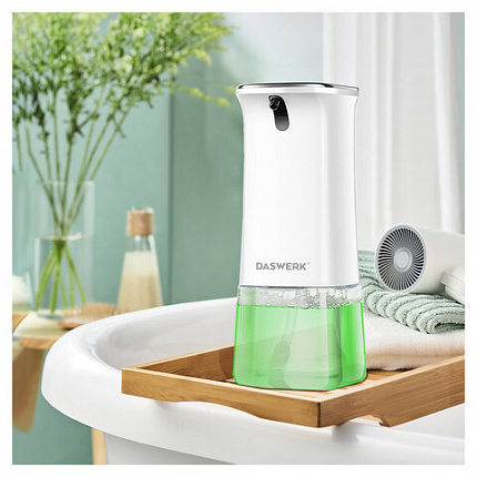 Сенсорный бесконтактный дозатор для жидкого МЫЛА-ПЕНЫ, 350 мл, DASWERK (ДАСВЕРК), 607844