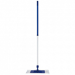 Швабра КОМПЛЕКТ черенок 75-140 см + флаундер + МОП микрофибра (ТИП К), еврорезьба, YORK "Smart", 81140