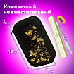 Пенал ЮНЛАНДИЯ, 2 отделения, ламинированный картон, конгрев, 19х11 см, "Золотое сияние", 273495