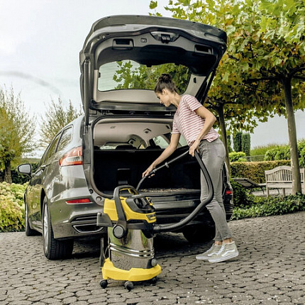 Пылесос хозяйственный KARCHER WD 6 PS, мусоросборник 30л, мощность 1300Вт, желтый, 1., 1.628-360.0