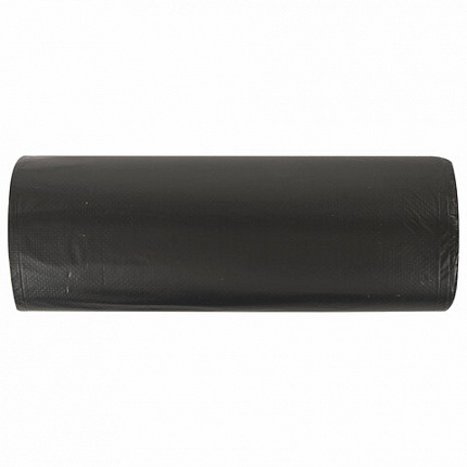 Мешки для мусора 120 л, черные, в рулоне 10 шт., прочные, ПНД 20 мкм, 70х110 см, ОФИСНАЯ ПЛАНЕТА, 601390