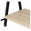 Стол на металлокаркасе BRABIX "LOFT CD-004", 1200х535х1110 мм, 3 полки, цвет дуб натуральный, 641220