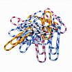 Скрепки BRAUBERG, 28 мм с цветными полосками, 100 шт., в картонной коробке, 221534