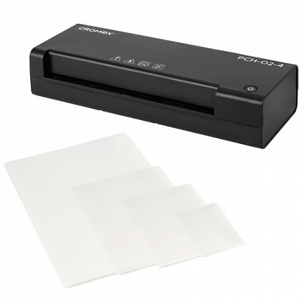 Ламинатор А4, пленки 60-150 мкм, скорость 30 см/мин, 20 пленок В ПОДАРОК!, CROMEX (КРОМЕКС) PCH-02-4, 533022