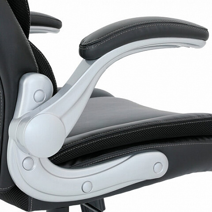 Кресло BRABIX PREMIUM "Phantom EX-553", рециклированная кожа, регулируемый подголовник, черное, 532940