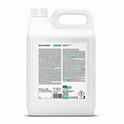 Средство моющее универсальное 5 кг, GRASS ECO-WASH, низкопенное, жидкое, 126030