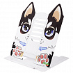Подставка для книг и учебников большая фигурная BRAUBERG KIDS "Puppy", регулируемый угол наклона, металлическая, 238058