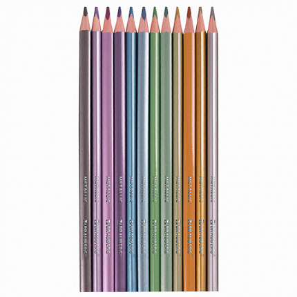 Карандаши цветные BRAUBERG, 60 цветов (Базовые, Металлик, Неон, Пастель, Телесные), 181792