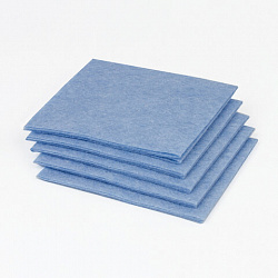 Салфетки ВИСКОЗНЫЕ универсальные MEDIUM, 25х25 см, КОМПЛЕКТ 5 шт., 80 г/м2, ЛЮБАША, К4122, 605501