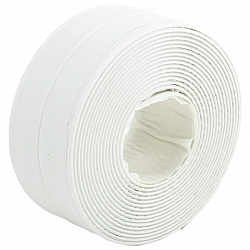 Клейкая лента бордюрная для ванны и кухни повышенной клейкости 38 мм х 3,35 м, бутил, DASWERK (ДАСВЕРК), 608774