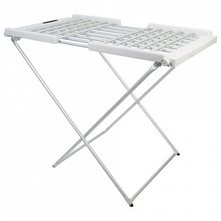 Сушилка для белья напольная, электрическая, раскладная, 3 зоны сушки, алюминиевая, таймер/регулировка темп. 45-70 °С, LAIMA HOME, 700979