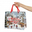 Пакет подарочный (1 шт.) новогодний 26х13х32 см "Winter Wonderland", фольга, ассорти, ЗОЛОТАЯ СКАЗКА, 592443