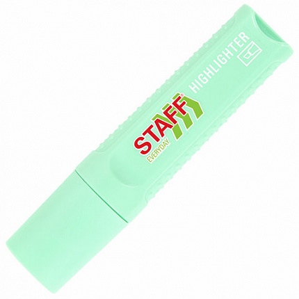 Текстовыделитель STAFF "EVERYDAY HL-707", БИРЮЗОВЫЙ, линия 1-5 мм, скошенный наконечник, 152546