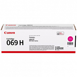 Картридж лазерный CANON (069HM) i-SENSYS LBP673Cdw/MF752Cdw/MF754Cdw, пурпурный, ресурс 5500 стр., ОРИГИНАЛЬНЫЙ, 5096C002