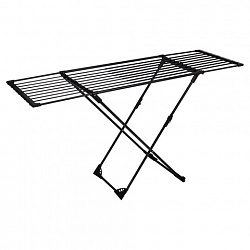 Сушилка напольная для белья раскладная, 3 зоны сушки, 20 метров, LAIMA HOME DUO SLIDING BLACK, 700469