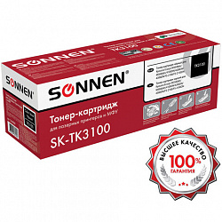 Тонер-картридж лазерный SONNEN (SK-TK3100) для KYOCERA FS-2100/FS-2100DN/ECOSYS M3040dn/M3540dn, ресурс 12500 стр., 364088