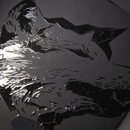 Тетрадь А5, 48 л., HATBER, скоба, клетка, матовая ламинация, 3D-лак, "Shadow" (микс в спайке), 093204, 48Т5лолВ1