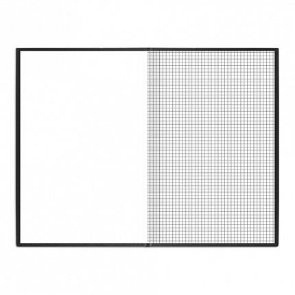 Книга учета 96 л., клетка, твердая, бумвинил, блок офсет, А4 (200х290 мм), BRAUBERG, черная, 130223