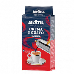 Кофе молотый LAVAZZA "Crema E Gusto" 250 г, ИТАЛИЯ, 3876