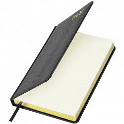 Ежедневник датированный 2026 А5 138x213 мм, BRAUBERG "Iguana", под кожу, черный, 117054