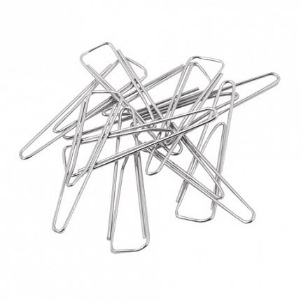 Скрепки STAFF, 25 мм, оцинкованные, треугольные, 100 шт., в картонной коробке, 270442