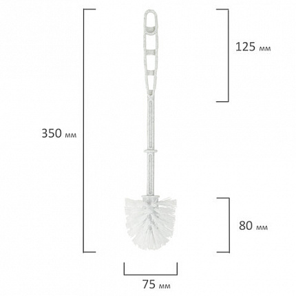 Ершик для унитаза с подставкой, угловой, "Блеск", белый мрамор, IDEA, М 5012